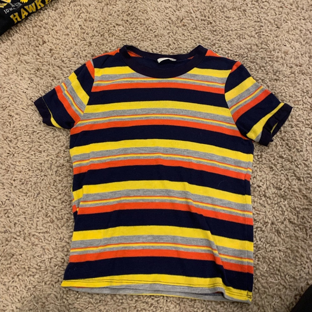 stripes short sleeve shirt